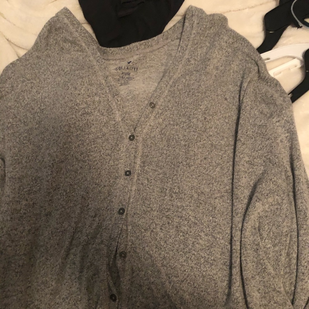 american eagle soft and sexy merle cardigan